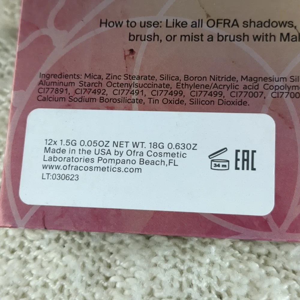 OFRA LOTUS Eyeshadow Palette, 12-1.5g pans